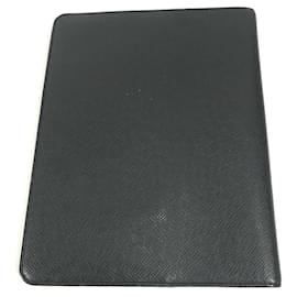 Louis Vuitton-Louis Vuitton Taiga Agenda Bureau Notebook Cover-Black,Grey