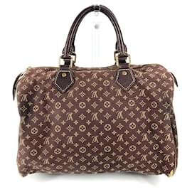 Louis Vuitton-Louis Vuitton Monogram Mini Lin Speedy 30 Bag-Brown