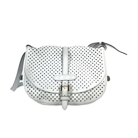 Louis Vuitton-Louis Vuitton Perfor Les Flores Saumur Messenger Bag-White