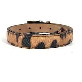 Dolce & Gabbana-Dolce & Gabbana Leopard Print Belt-Brown,Black