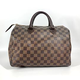 Louis Vuitton-Louis Vuitton Damier Speedy 30 Bag-Brown,Damier ebene