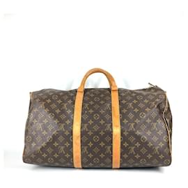 Louis Vuitton-Louis Vuitton Monogram Keepall 45 Travel Bag-Brown,Monogram