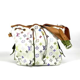 Louis Vuitton-Louis Vuitton Monogram Multicolor Petit Noe Shoulder Bag-White,Multiple colors