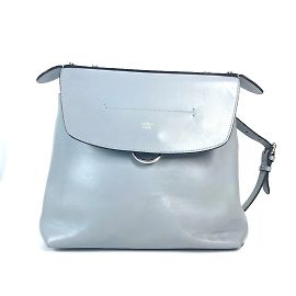 Fendi 8BZ042 Blauer Leder-Rucksack Blau