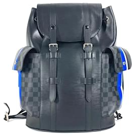 Sac à dos Christopher PM Monogram Éclipse Epi M53424 de Louis Vuitton Noir Bleu