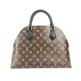 Louis Vuitton-Louis Vuitton Monogram Alma Tote Handbag-Brown,Black