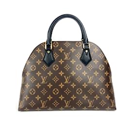 Louis Vuitton-Louis Vuitton Monogram Alma Tote Handbag-Brown,Black
