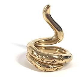 Louis Vuitton-Louis Vuitton Trioberg Tentacool Nanogram Ring-Golden