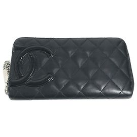 Portafoglio lungo Chanel Cambon Line Nero
