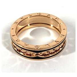 Bulgari-Bvlgari B.zero1 Rock Spiral Accessory Ring-Black,Golden