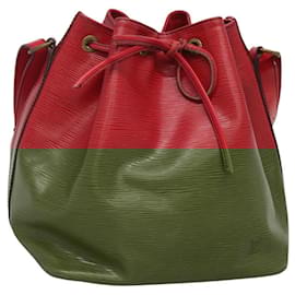Louis Vuitton-LOUIS VUITTON Epi Petit Noe Shoulder Bag Red M44107 LV Auth 116739-Red