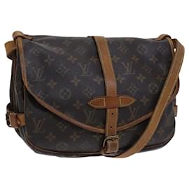 Louis Vuitton-LOUIS VUITTON Monogram Saumur 30 Shoulder Bag M42256 LV Auth BA680-Monogram