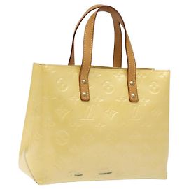LOUIS VUITTON Monogram Vernis Reade PM Bolsa de Mano Perle M91336 LV Auth 116705 Otro