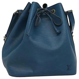 Louis Vuitton-LOUIS VUITTON Epi Petit Noe Shoulder Bag Blue M44105 LV Auth 116679-Blue