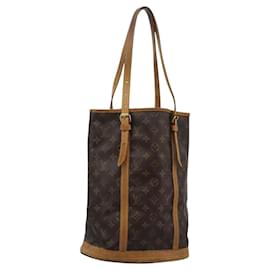 Louis Vuitton-LOUIS VUITTON Monogram Bucket GM Shoulder Bag M42236 LV Auth BD1231-Monogram