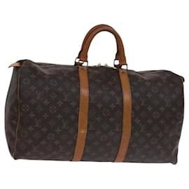 Louis Vuitton-LOUIS VUITTON Monogram Keepall 50 Boston Bag M41426 LV Auth MY284-Monogram