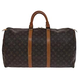 Louis Vuitton-LOUIS VUITTON Monogram Keepall 50 Boston Bag M41426 LV Auth MY284-Monogram