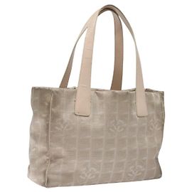 CHANEL Nova linha de viagem Bolsa Tote de Nylon Rosa CC Auth th5849 Rosa