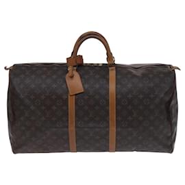 Louis Vuitton-LOUIS VUITTON Monogram Keepall 60 Boston Bag M41422 LV Auth BD1944-Monogram