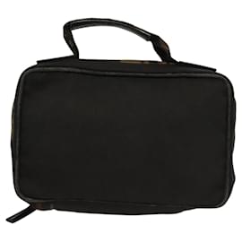 Fendi-Sac à main FENDI en toile noire Auth bs24044-Noir