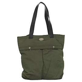 Céline-CELINE Tote Bag Nylon Khaki Auth bs23721-Khaki