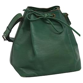 Louis Vuitton-LOUIS VUITTON Epi Petit Noe Shoulder Bag Green M44104 LV Auth 116950-Green