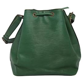Louis Vuitton-LOUIS VUITTON Epi Petit Noe Shoulder Bag Green M44104 LV Auth 116950-Green
