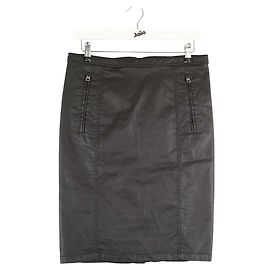 Burberry Gonna in pelle nera Nero