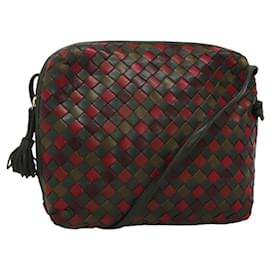 Autre Marque-BOTTEGA VENETA INTRECCIATO Shoulder Bag Leather Multicolor Gold Auth mr1247-Multiple colors,Golden