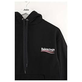 Balenciaga-Sweatshirt en coton-Noir