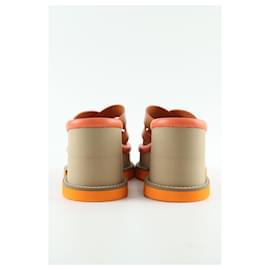 Robert Clergerie-Leather mules-Brown
