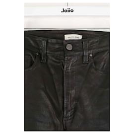 Anine Bing-Straight leather pants-Black