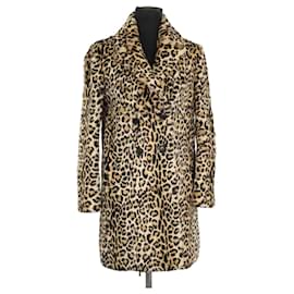 Gerard Darel-Fur coat-Beige