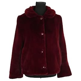 Des Petits Hauts-Burgundy coat-Dark red