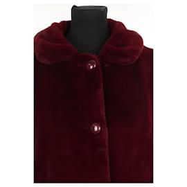 Des Petits Hauts-Burgundy coat-Dark red