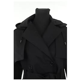 Bash-Cotton trench coat-Black