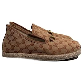 Gucci-GUCCI Flats T.EU 43.5 Cloth-Beige
