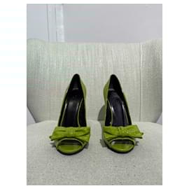 Gucci-GUCCI Heels T.EU 37.5 Patent leather-Orange