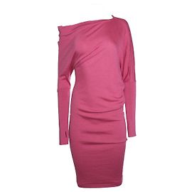 Robe pull à épaule dénudée Tom Ford en fuchsia Rose