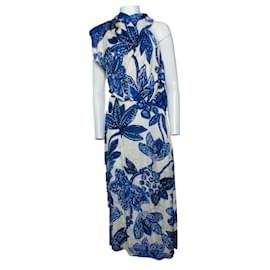 Autre Marque-Johanna Ortiz, Blue goats de Fuego midi dress-Blue