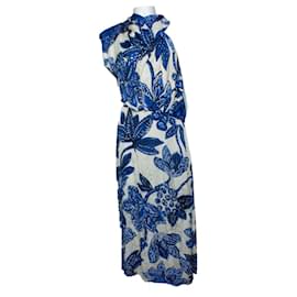 Autre Marque-Johanna Ortiz, Blue goats de Fuego midi dress-Blue