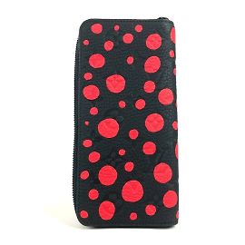 Carteira Zippy Monogram Empreinte Louis Vuitton Preto Vermelho