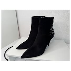 Saint Laurent-Saint Laurent Kiki Boots Black Size 37-Black