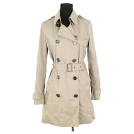 Burberry-Cotton trench coat-Beige