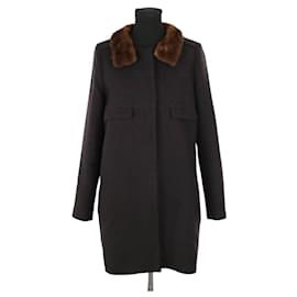 Tara Jarmon-Wool coat-Brown