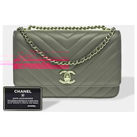 Chanel-CHANEL Wallet on Chain in Pink Leather - 102614-Pink