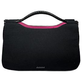 Borsa in tela vintage Balenciaga nera Nero