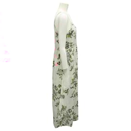Autre Marque-LoveShackFancy Pink Floral Sleeveless Cotton Maxi Dress-Pink