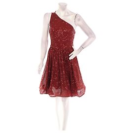 Autre Marque Dark red polyester dress Dark red