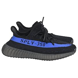 Yeezy-Adidas x Yeezy Boost 350 V2 Sneakers in Dazzling Blue Cotton-Black